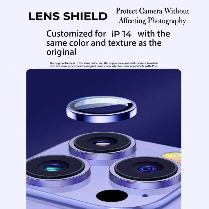 Lens Metal Ring Protector Glass for iP 14 Pro Max Camera Lens Protection Camera Film Lazada