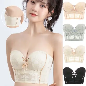 Women Full Coverage Bra Wireless Anti-sagging Front Zip Breathable