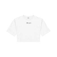 CHAMPION WOMEN - EU เสื้อยืดแขนสั้นผู้หญิง-ไซส์ยุโรป CREWKNECK CROPTOP  114887-WW001