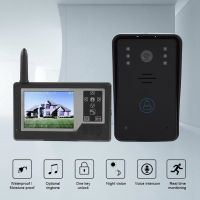 3.5inch Intercom Doorbell TFT All-digital Wireless Peephole Video Intercom Door Phone Doorbell Intercom System 2.4G