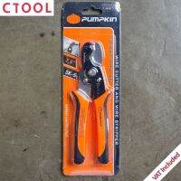 คีมปอกสายเคเบิล 7.5นิ้ว (71/2") PTT-CA175X Pumpkin ของแท้ - คีมปลอกสายไฟ Authentic Wire Cutter and Wire Stripper 2 in 1 - ซีทูล Ctoolhardware