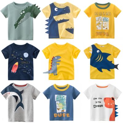 50OFF Summer Boys Girls T Shirt Fashion Childrens Tees Boy Girl Short Sleeve Shirts Cotton Kids Tops Baby Clothing 12M-8Y