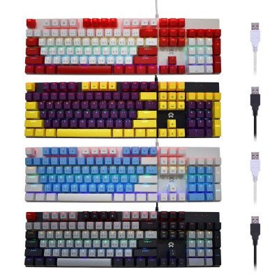 คีย์บอร์ด OKER K458 Backlit Keyboard Gaming คีบอร์ดเกมมิ่ง (Blue Switch)