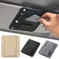 Car Visor Organizer Multi-pocket Leather Glasses Storage Holder Ic Card Glasses Clip Holder Shade Bag Car-styling Z4q9