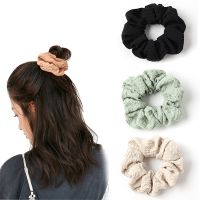 [A LIKE]1PC 2020ผู้หญิงจีบยืดหยุ่นวงผมที่รัดผม Scrunchies Tie ยางรัด Headband เครื่องประดับสุภาพสตรี