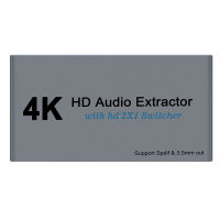 HDMI Audio Extractor Splitter 4K HDMI SPDIF HDMI 1.4b Switcher HDR Splitter กล่อง ARC HDMI 5.1 Audio Converter Splitter