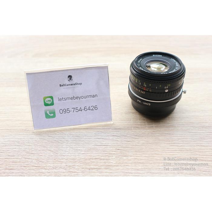 ricoh-50mm-f2-pancake-สำหรับใช้งานกับกล้อง-olympus-panasonic-mirrorless-สภาพสวย-เก่าเก็บ-serial-315406