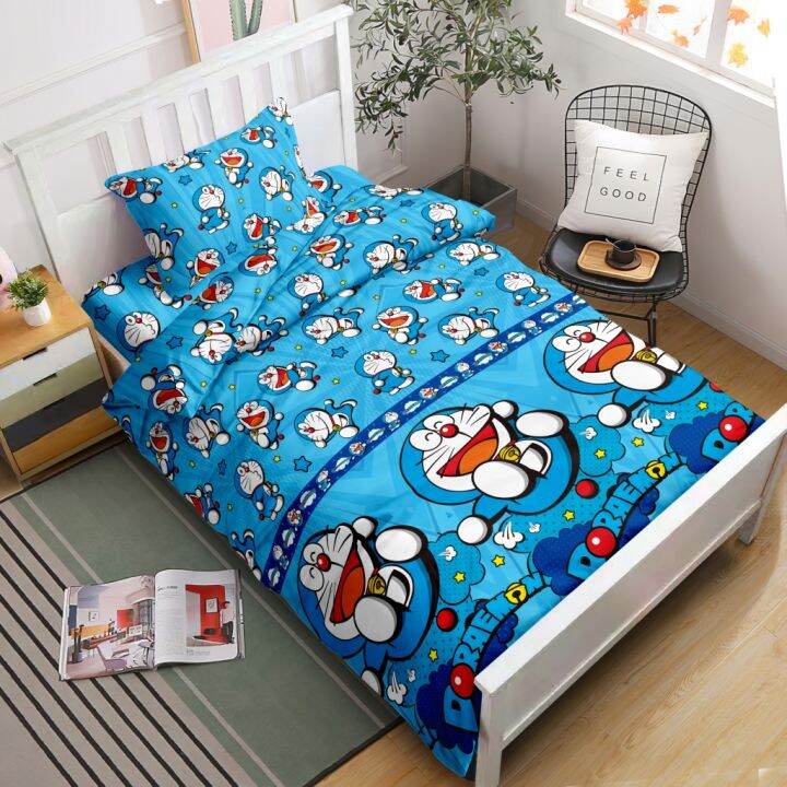 Lady Rose Bed Cover Single 120x200x20 Doraemon Comic Lazada Indonesia