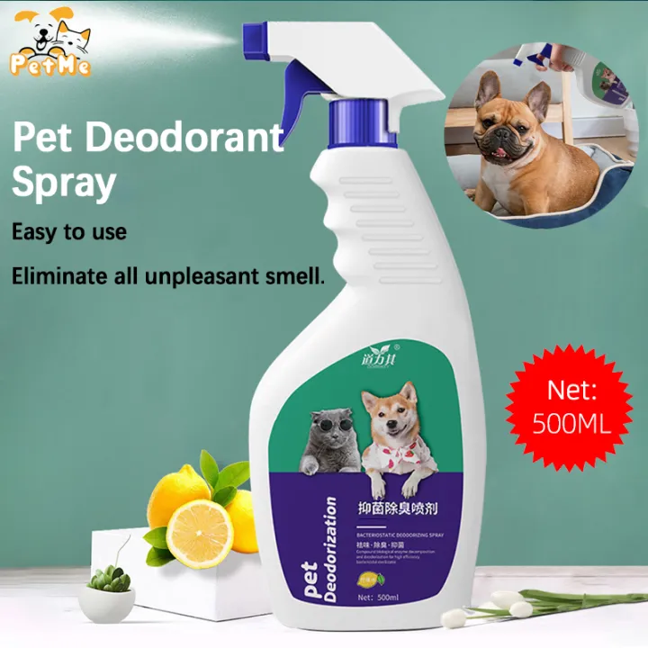 PetMe Pet Deodorant Spray 500ml Cat Dog Deodorizer Spray Pet Biological