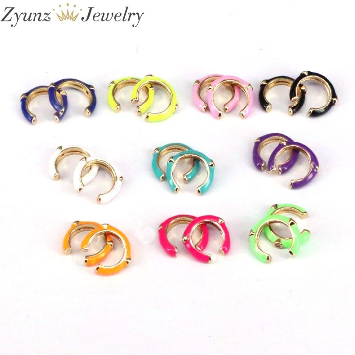 10-pairs-colorful-enamel-ear-clips-no-pierced-simple-c-shaped-ear-cuff-cartilage-earring-brincos-geometric-earcuffs