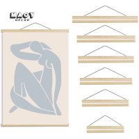 Magnetic and Plastic Clip Hanger DIY Wood Photo Frame Poster Teak Wooden Hanger Frame Painting Photo Frame Canvas Wall Art Craft