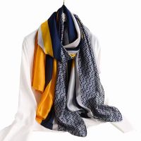 2021 New Fashion Summer Women Silk Scarf Beach Hijab Shawls and Wraps Sunscreen Shawls Female Foulard Echarpe Designer Bandana