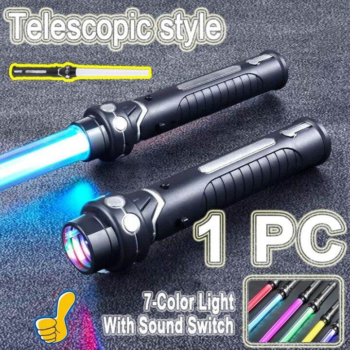 lightsaber-80ซม-เลเซอร์-rgb-ดาบของเล่นไลท์เซเบอร์7สีเปลี่ยนได้ของเล่นเด็ก-telescopic-force-foc-บลาสเตอร์ของเล่นดาบเจไดของขวัญสำหรับเด็กผู้ชาย