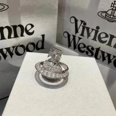 Western Pacific vivienne Westwood after four armor ring Vivian Saturn for  men and women lovers Roman ring(Normal shipment)