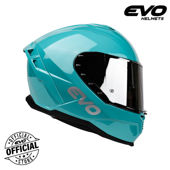 EVO SR09 Plain Dual Visor Full Face Helmet with Free Clear Lens