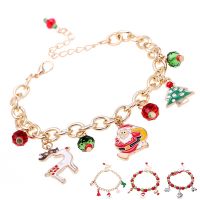 Christmas Charm Bracelet Santa Claus Xmas Tree Pendant Christmas Decorations For Home Noel Navidad 2022 Christmas Ornaments Gift