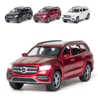 1:32 Benz GLS580ล้อแม็กรถยนต์รุ่นเสียงและแสงดึงกลับคอลเลกชัน D Iecast ยานพาหนะรถยนต์ของเล่นสำหรับเด็ก