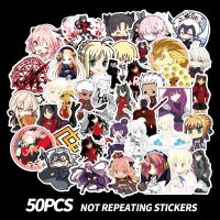 hotx【DT】 50pcs Cartoon Anime Fate/stay Night Stickers for Laptop Notebook libretas Motorcycle Computer Helmet Car Sticker