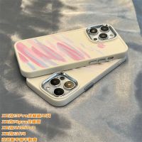 iphone case Apple Modified XR to 14Pro Ultimate Edition Pink Purple Graffiti XR to 13Pro เคสโทรศัพท์กรอบโลหะ