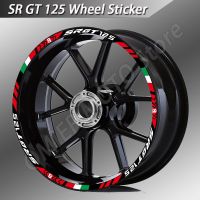 สำหรับ Aprilia SRGT125 SR GT 125เทปแถบฮับสติกเกอร์แต่งล้อมอเตอร์ไซค์ล้อรถจักรยานยนต์อุปกรณ์เสริมภาพสติ๊กเกอร์กันน้ำ