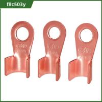 F8C503Y 10pcs/pack ประเภท OT เครื่องหนีบขั้วจมูกแบบลวด OT 10A-80A ทองแดงทองแดง OT lugs Ring CRIMP ไม่หุ้มฉนวน 1.5-16mm2 ชุดเชื่อมต่อสายเคเบิล OT อุปกรณ์เสริมไฟฟ้า