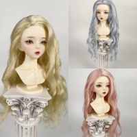 BJD Wigs High Temperature Long Wavy Hair for 1/3 1/4 1/6 BJD SD MSD YOSD Hair Gold Blue Pink Wigs Doll Accessories Toy Gift