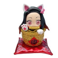 Anime Demon Slayer Kimetsu no yaiba Blade Kadomon Nidouko Car Decorations Doll Model Maneki Neko Hand-made Toy Gift