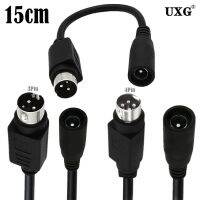 【DT】DC 5.5x2.5/5.5x2.1 Connector Female To 3Pin 4-Pin Round Mouth 3Pin 4Pin To 5.5 2.1mm 2.5mm Plug Printer Power Adapter Cable Cord  hot