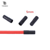 TONGBAO01 100PC 4/5mm จักรยานพลาสติกความเร็ว chaning เบรคสายเคล็ดลับ caps Crimps