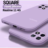 Realme เคสโทรศัพท์ซิลิโคนเหลวสี่เหลี่ยม11 4G 2023สำหรับ Realme 11 4G Realme11 NFC 11Realme 11 Pro Plus 5G เคสคู่กันกระแทกเคสนิ่มแฟชั่นฝาหลัง