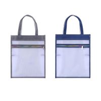 【hot】 Mesh Folder Tote Collapsible Documents with Side Pockets File Organizer Use Lightweighted Grocery Storage