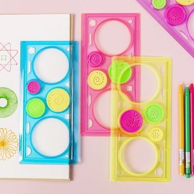 【CW】 1 Pc Spirograph Ruler Drafting Tools Stationery for Students Set Sets Children