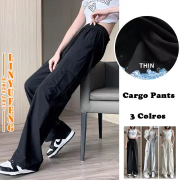 Y2k Cargo Pants for Women High Waisted Baggy Straight Casual Pants