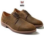 Giày tây nam công sở Derby Captoe MAD Shoes Brown cao cấp thời trang bụi