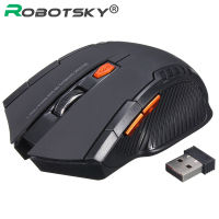 2.4GHz Wireless Optical Mouse Gamer เกมใหม่เมาส์ไร้สายพร้อมตัวรับสัญญาณ USB Mause สำหรับ PC Gaming Laptops