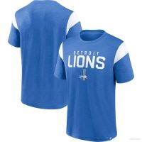 NEW Jay Nfl Detroit Lion Jersey Fans Sports Short Sleeve T-shirt Top Round Neck Training T-shirt Large