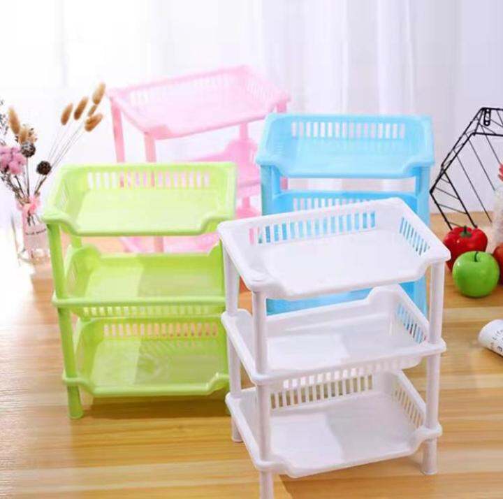 TC ADDTOCART 3 Tier Plastic Bathroom Corner Storage Layer Multipurpose