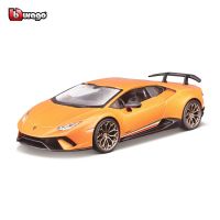 ✅Bburago เครื่องชั่ง1:24รถ Lamborghini Huracan Perforante รถหรูอัลลอยแบบ Diecast ดึงคอลเลกชันโมเดลของเล่นของขวัญ