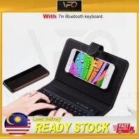 3 in 1 เคสโทรศัพท์หนัง PU ฝาพับ พร้อมเคสคีย์บอร์ดบลูทูธไร้สาย และปากกาสไตลัส
