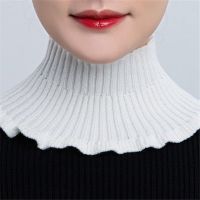 hjk✲┇┋  New Woolen Collars Knitting Fake Collar Scarf Elastic Knitted Wool False Neck Scarves Ornaments