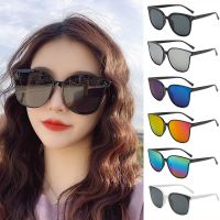 Kacamata hitam mata kucing bulat mode 2023 kacamata hitam Antik biru merah muda kacamata hitam wanita pria merek desain kacamata hitam Oculos De Sol UV400