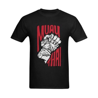 เสื้อยืด พิมพ์ลาย Muay Thai Fist สําหรับผู้ชาย 246537Size S-5XL