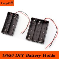 Battery Charger Cases 18650 Battery Holder Storage Box Case 1 2 3 Slot Batteries Container With Wire Lead 18650 DIY Chaeger