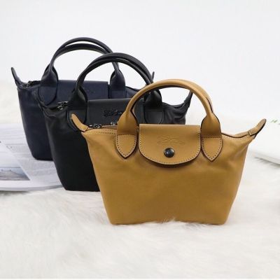 French longchamp dumpling bag one-shoulder handbag womens leather bag fashion Messenger bag all-match