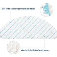 Disposable Mop Pads Vacuum Cleaner Mop Pads Mop Pads for Ecovacs Deebot OZMO T8 AIVI, T8 Max, T9 Power/Max T10 Robot