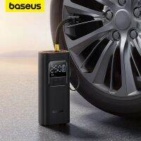 Baseus คอมเพรสเซอร์รถยนต์ไร้สายเครื่องสูบลมแบบพกพาสำหรับรถยนต์รถจักรยานรถจักรยานยนต์เครื่องสูบยางไฟฟ้าดิจิตอลแบบชาร์จไฟได้