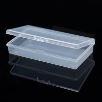 1Pc Portable Rectangular Clear Plastic Jewelry Storage Boxes Beads Crafts Case Containers 12.2x6.2x2.3CM