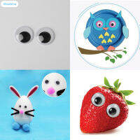 Blueblue 500ชิ้นสีดำสีขาว Googly Eyes สติ๊กเกอร์ตาหลอก2ขนาดพร้อมกาวติดสำรองตกแต่งงานฝีมือคริสต์มาสฮาโลวีน