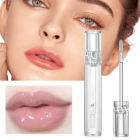 Mirror Water Lip Glaze ลิปสติก Jelly Lip Gloss Shiny Clear Moisturizing Lip Gloss Glitter Liquid ลิปสติก Lip Oil Lip Tint Care