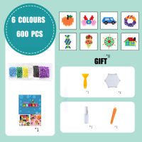 13200pcs 4.5MM Refill Hama Beads Puzzle DIY Water Spray Beads Set Ball Games 3D Handmade Magic Toys for girls Children